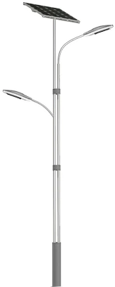 Solar Lamp Solar Powered Street Light With Lithium Battery Black Panel factory